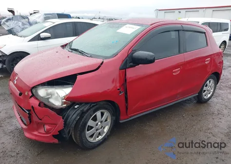 2015 Mitsubishi Mirage Es/Rf z USA, uszkodzony, nr VIN ML32A4HJ6FH039716
